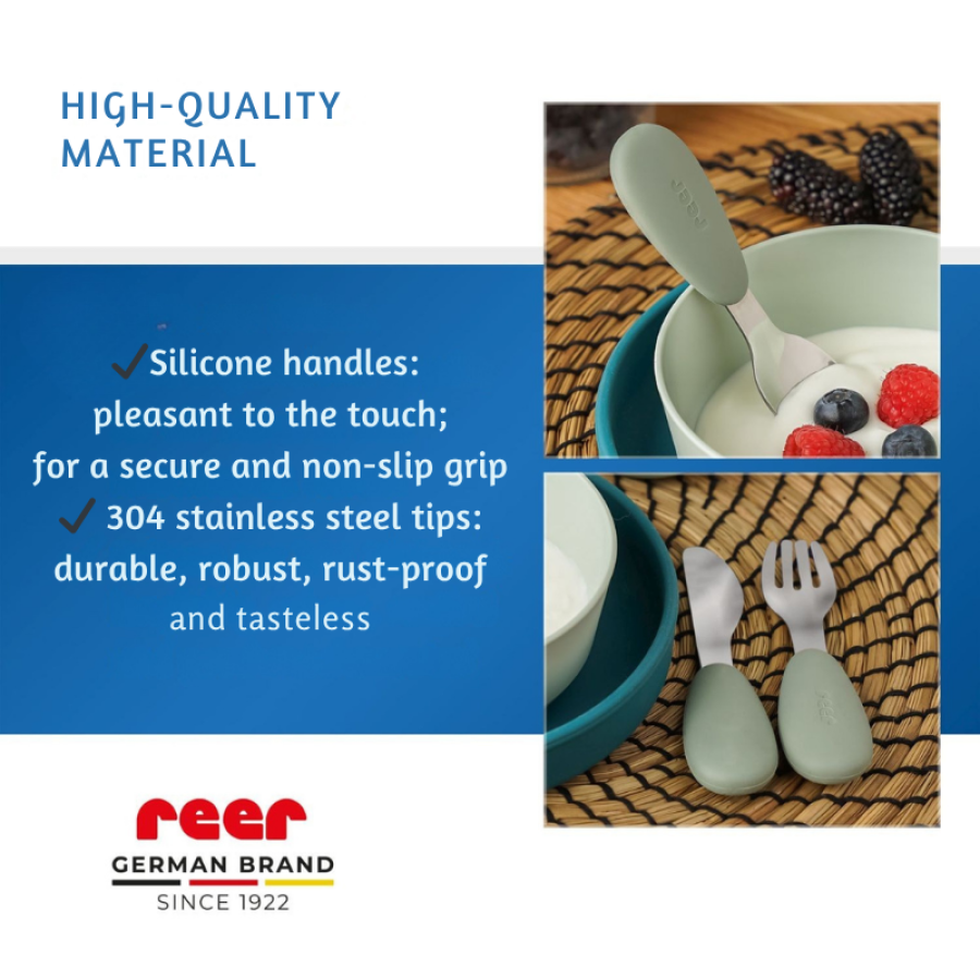 25133 Reer прибори силикон/стомана 3 бр