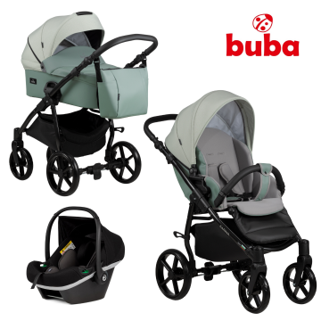 Buba KARINA Light 3в1 бебешка количка 204 light green