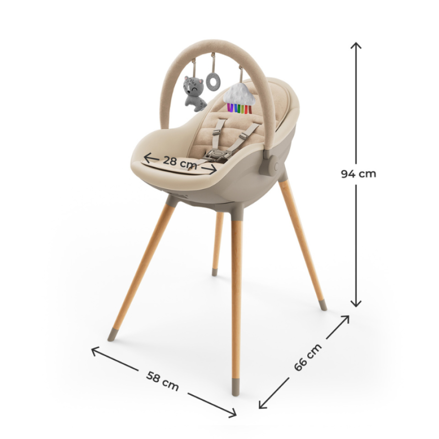 Столче за хранене KinderKraft Fini Up Beige