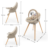 Столче за хранене KinderKraft Fini Up Beige