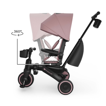 Сгъваема триколка Kinderkraft Jazz 3 розова