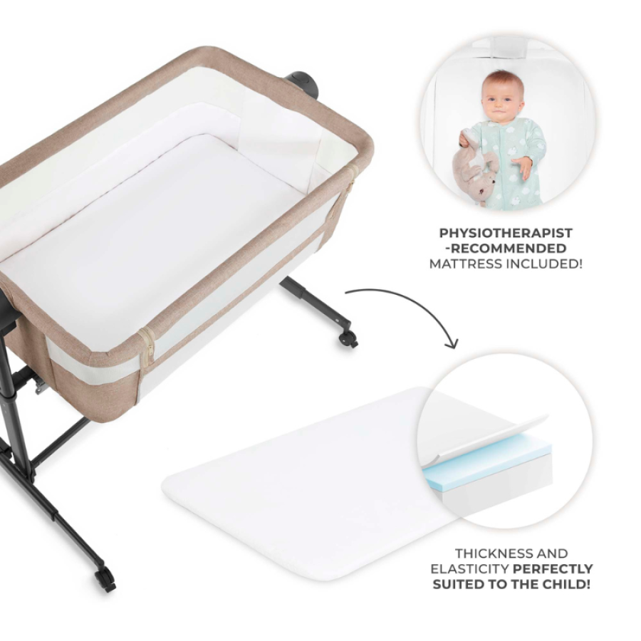 Бебешка кошара KinderKraft Nestee Up 2 Beige