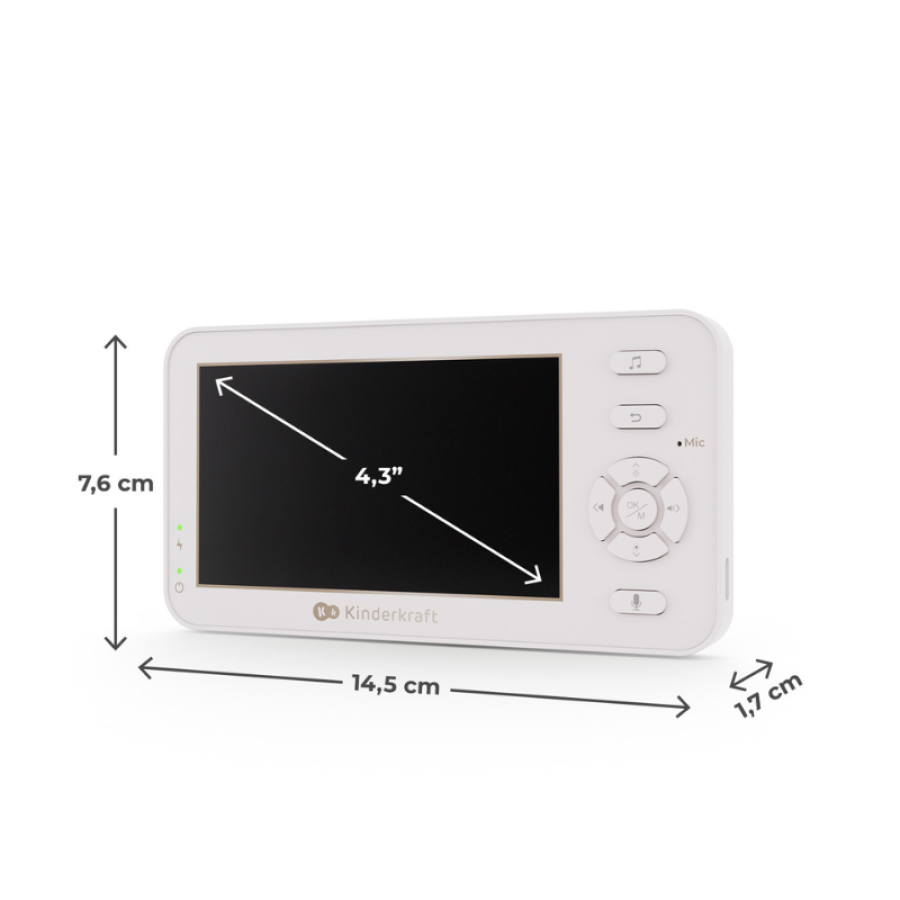Бебефон KinderKraft Niteeye Travel White