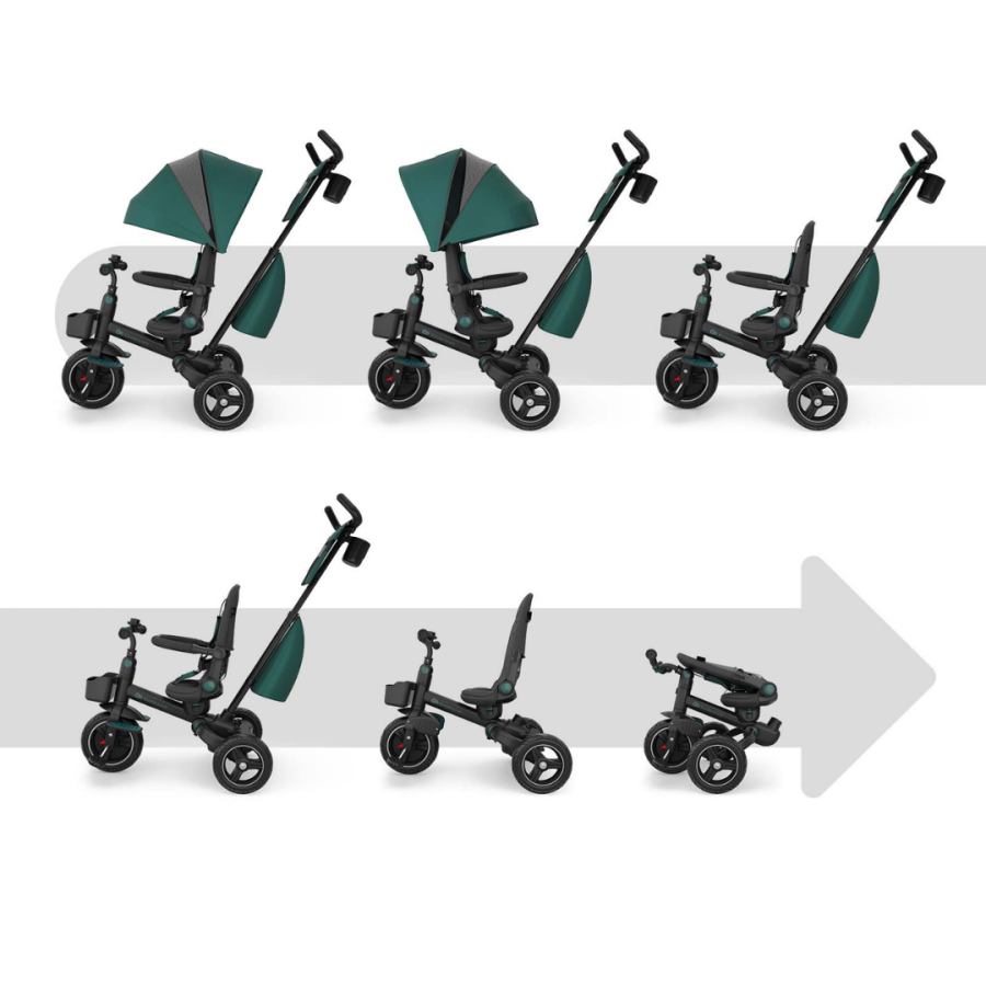 Детска триколка KinderKraft Spinstep 2 Plus зелена