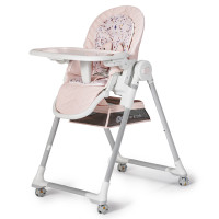 KinderKraft столче за хранене LASTREE розово