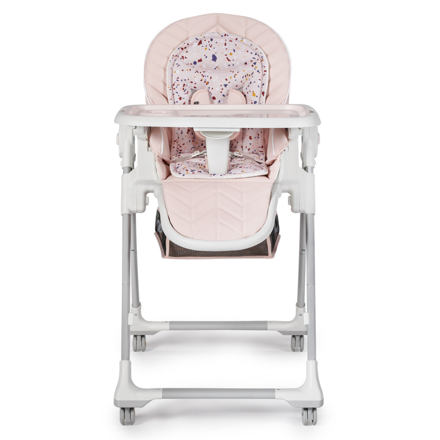 KinderKraft столче за хранене LASTREE розово