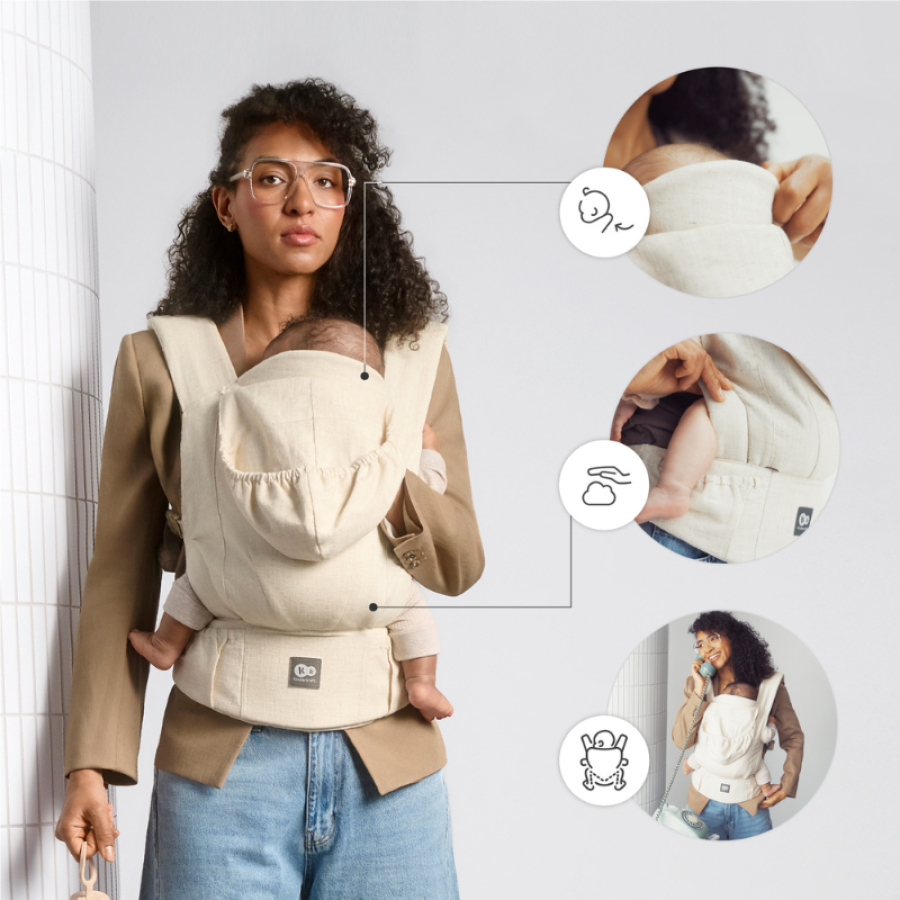 Ергономична раница Kinderkraft Elara Beige