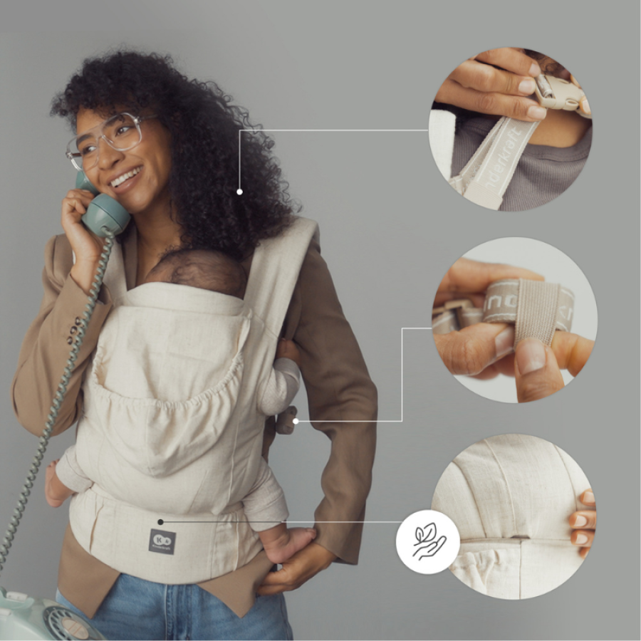 Ергономична раница Kinderkraft Elara Beige