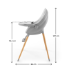 Столче за хранене KinderKraft Fini Up Grey