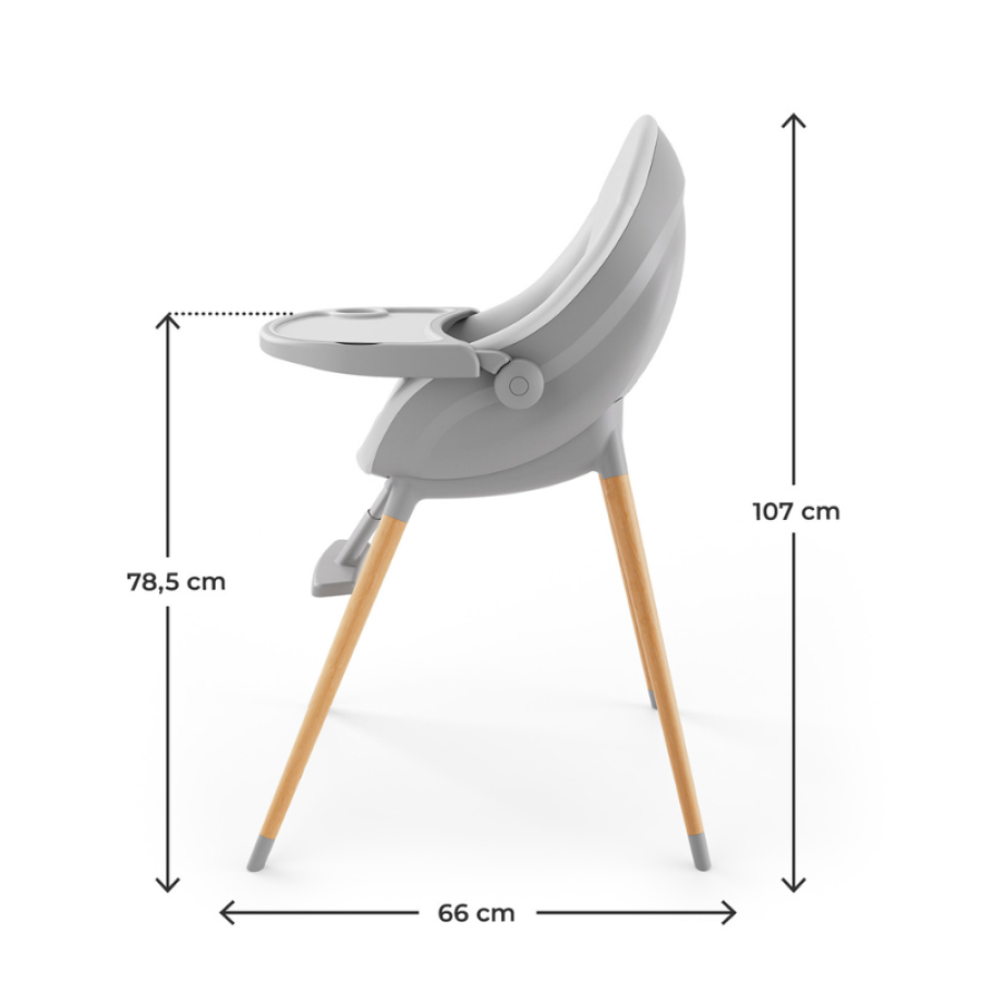 Столче за хранене KinderKraft Fini Up Grey