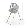 Столче за хранене KinderKraft Fini Up Grey