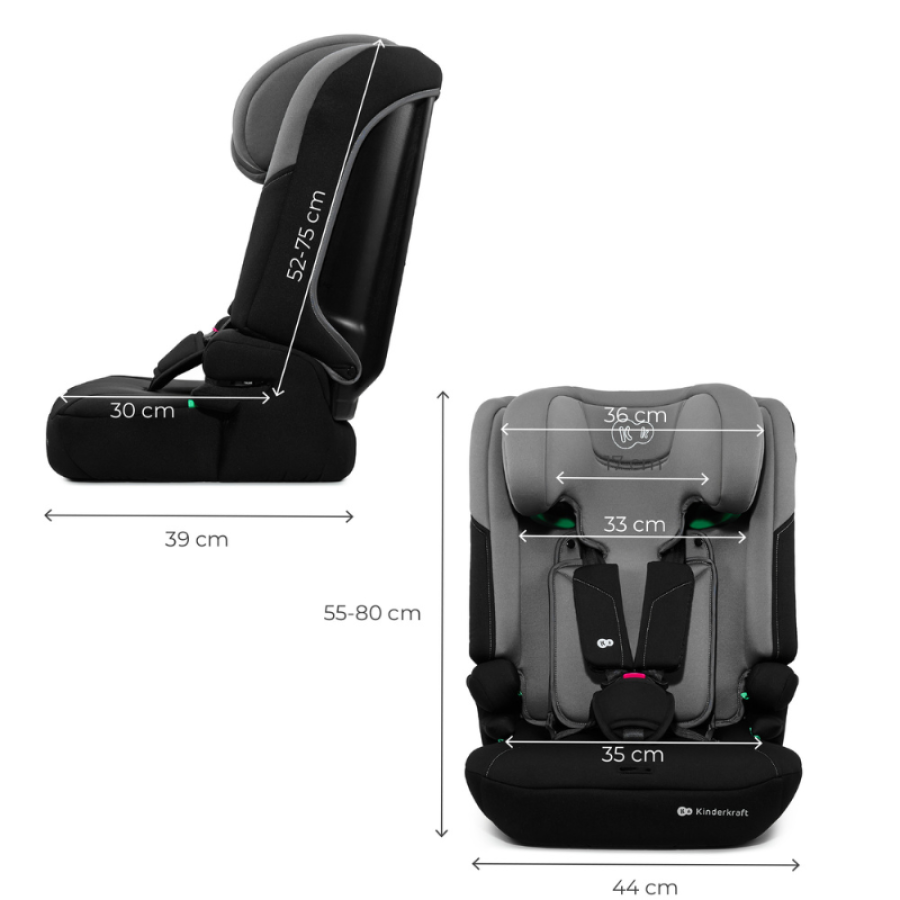 Kinderkraft I-COMFY i-Size столче за кола Dark Grey