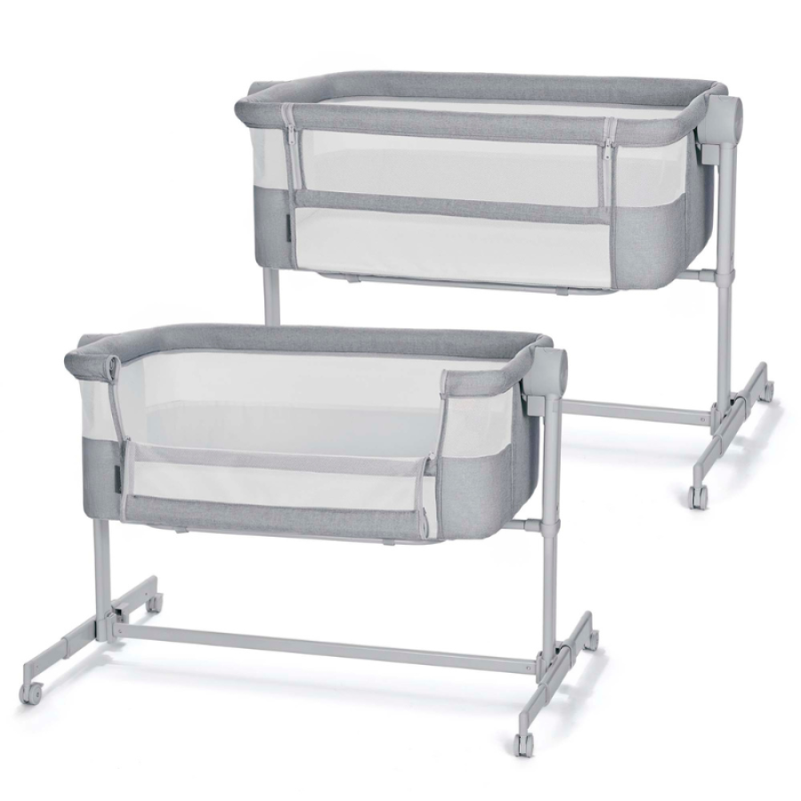 Бебешка кошара KinderKraft Nestee Up 2 Light Grey
