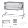 Бебешка кошара KinderKraft Nestee Up 2 Light Grey