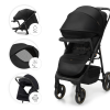 Бебешка количка с табла Kinderkraft Trig 3 Onyx Black
