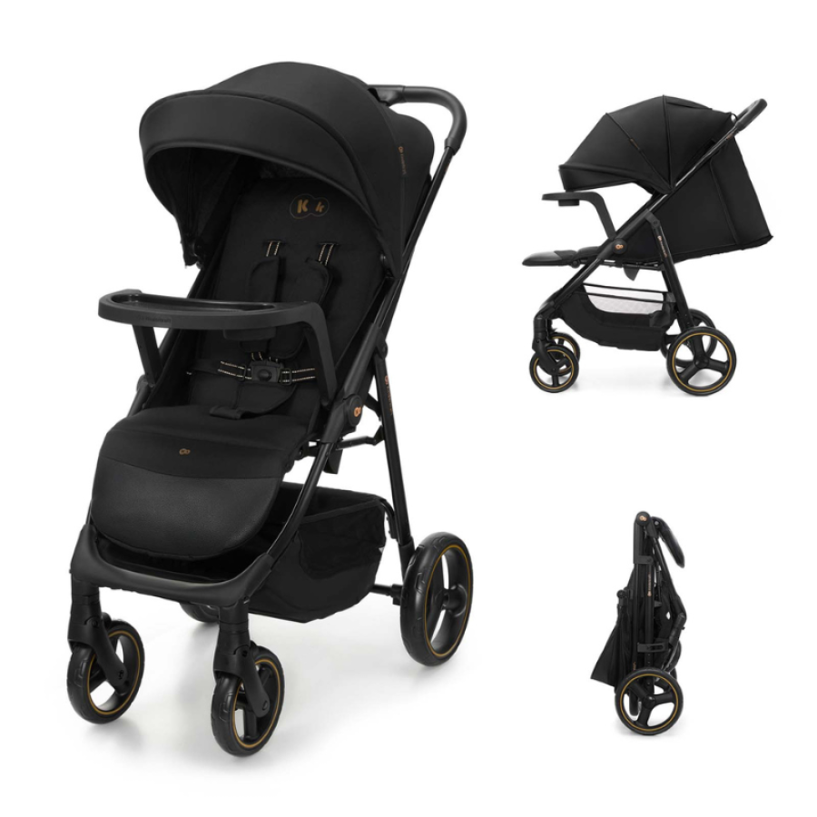 Бебешка количка с табла Kinderkraft Trig 3 Onyx Black