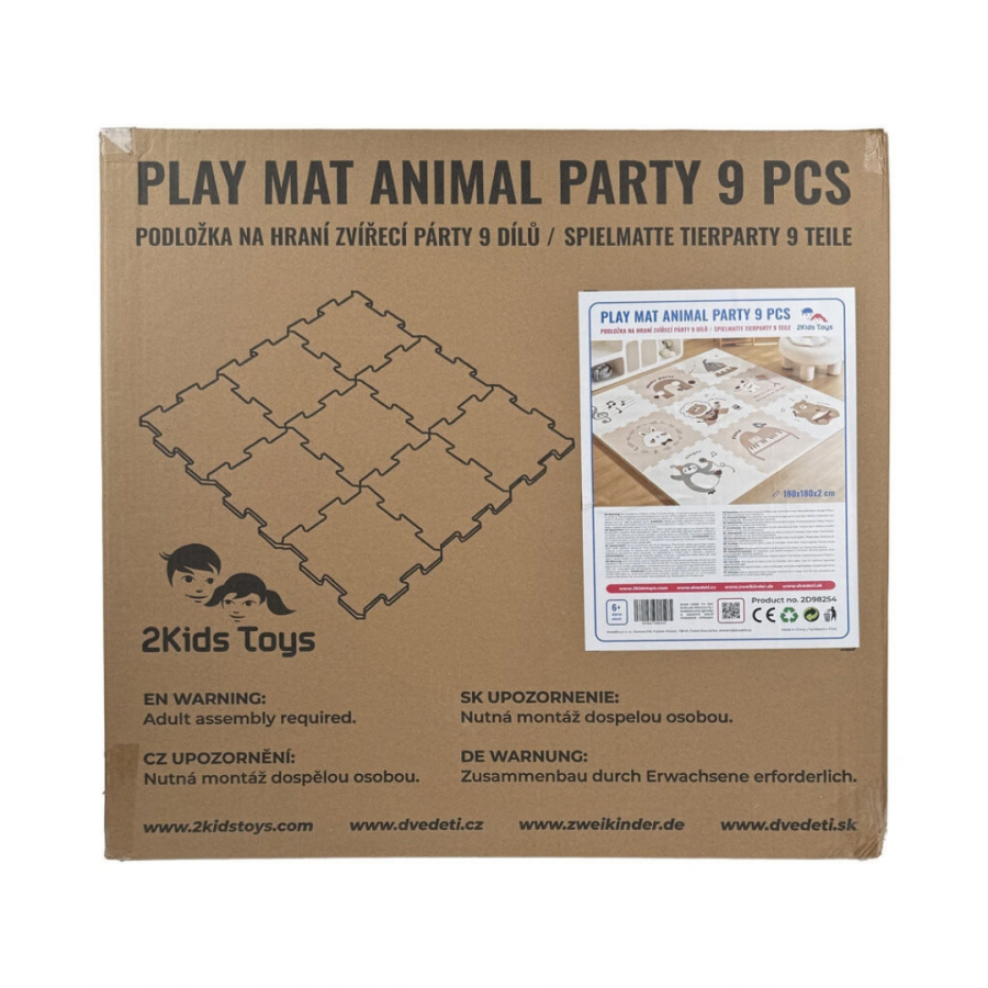 Мек пъзел постелка Animal Party 9 части