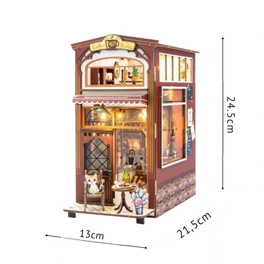 Сглобяем модел Book Nook Café