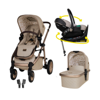 Бебешка количка Cosatto CT5716 Wow 3 Whisper и столче за кола CT6085 Acorn Recline плюс CT6005 база