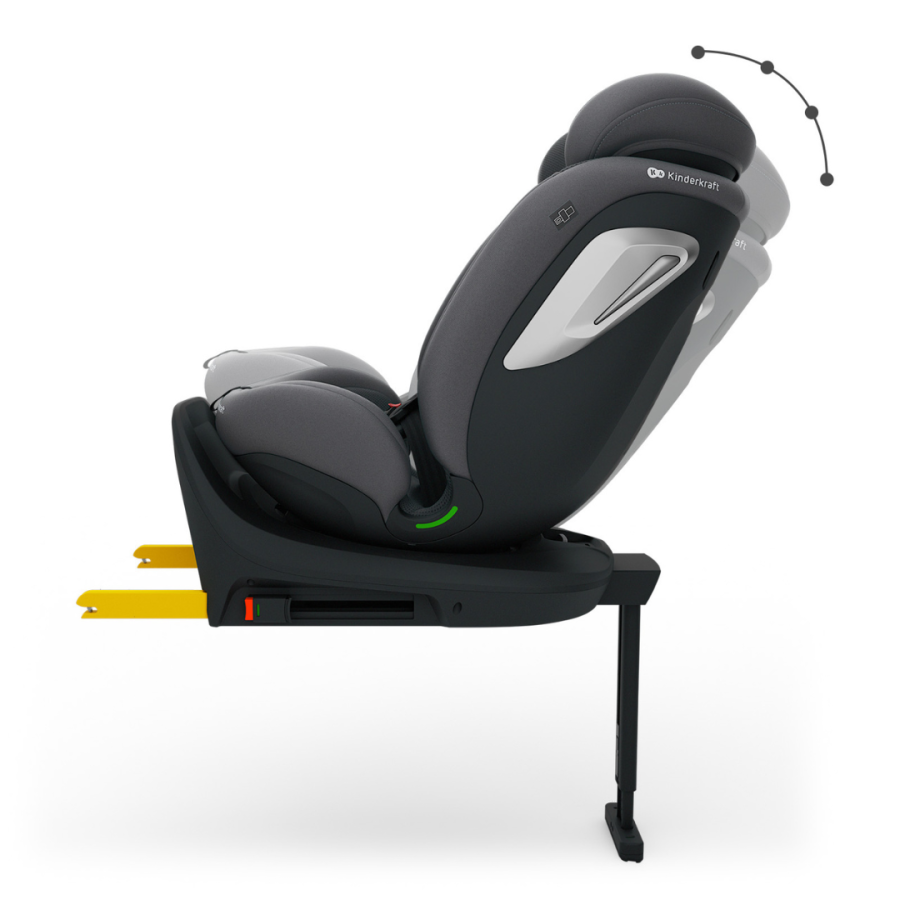 KinderKraft I-360 2 Plus столче за кола сиво