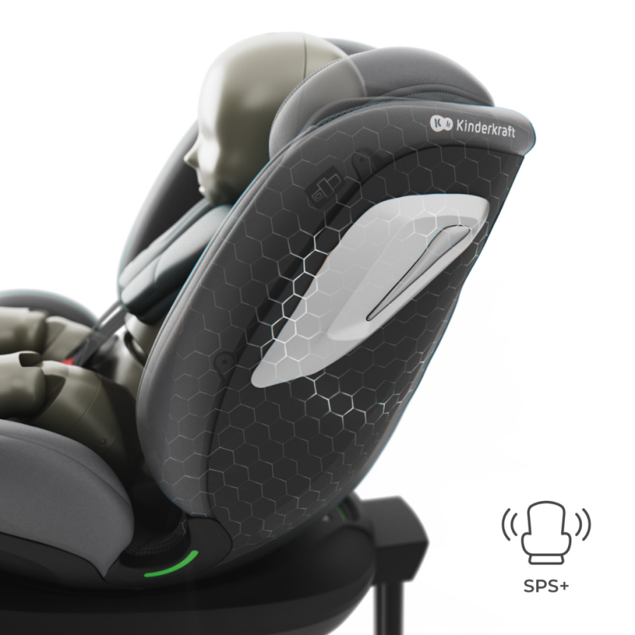 KinderKraft I-360 2 Plus столче за кола сиво