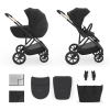 Бебешка количка 2в1 Kinderkraft Prime 3 Black