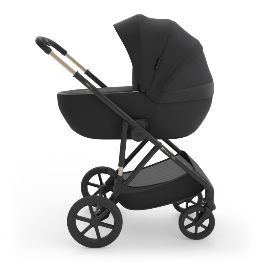 Бебешка количка 2в1 Kinderkraft Prime 3 Black