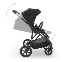 Бебешка количка 2в1 Kinderkraft Prime 3 Black