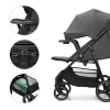 Бебешка количка с табла Kinderkraft Trig 3 Granite Grey