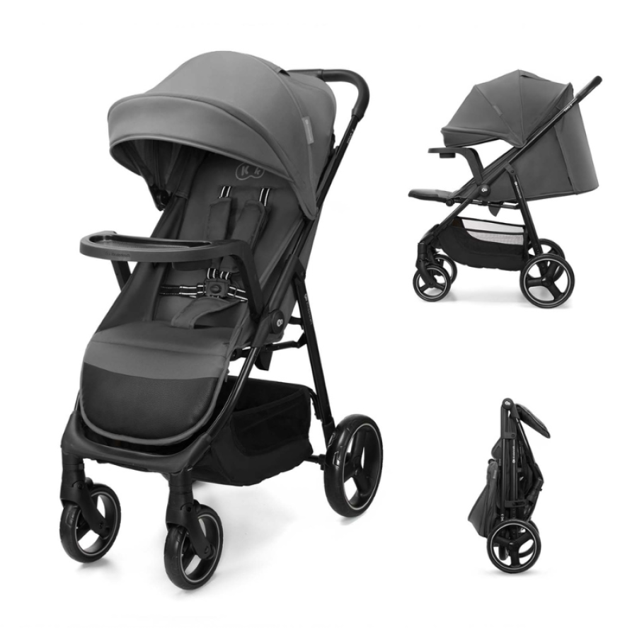 Бебешка количка с табла Kinderkraft Trig 3 Granite Grey