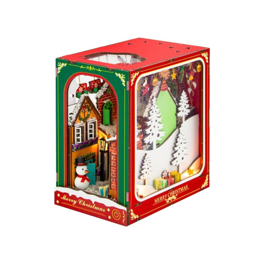 Сглобяем модел Book Nook White Christmas