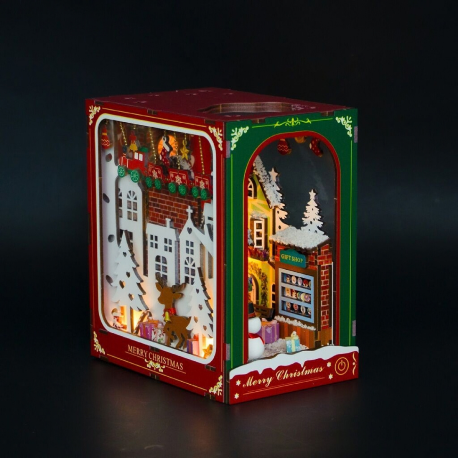 Сглобяем модел Book Nook White Christmas