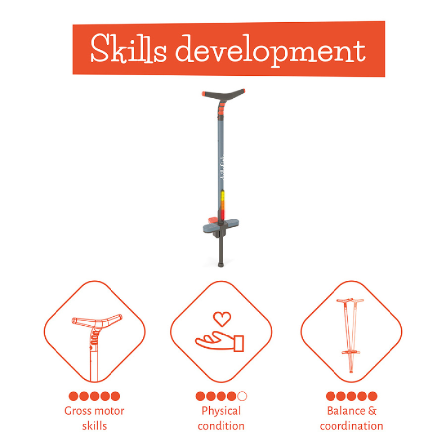 Chillafish Poogi Glow kids пого стик Papaya