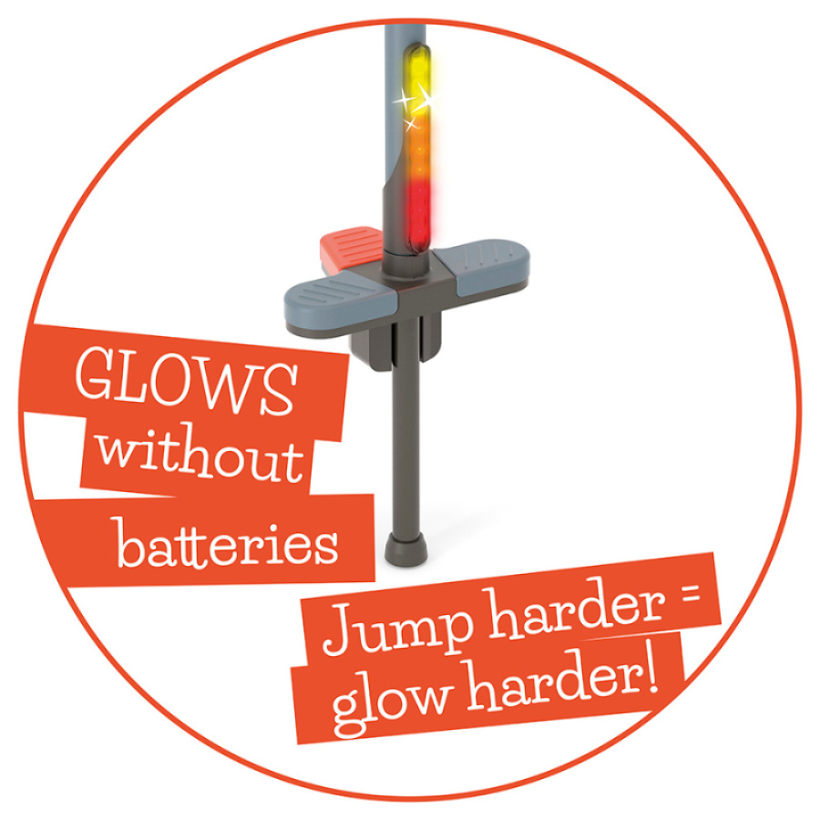 Chillafish Poogi Glow kids пого стик Papaya