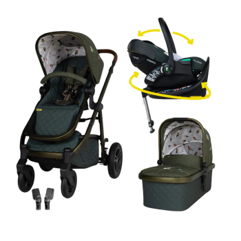 Бебешка количка Cosatto CT5713 Wow 3 Bureau и CT6082 Acorn Recline столче за кола плюс CT6005 база