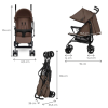 Бебешка количка Kinderkraft Tik Brown