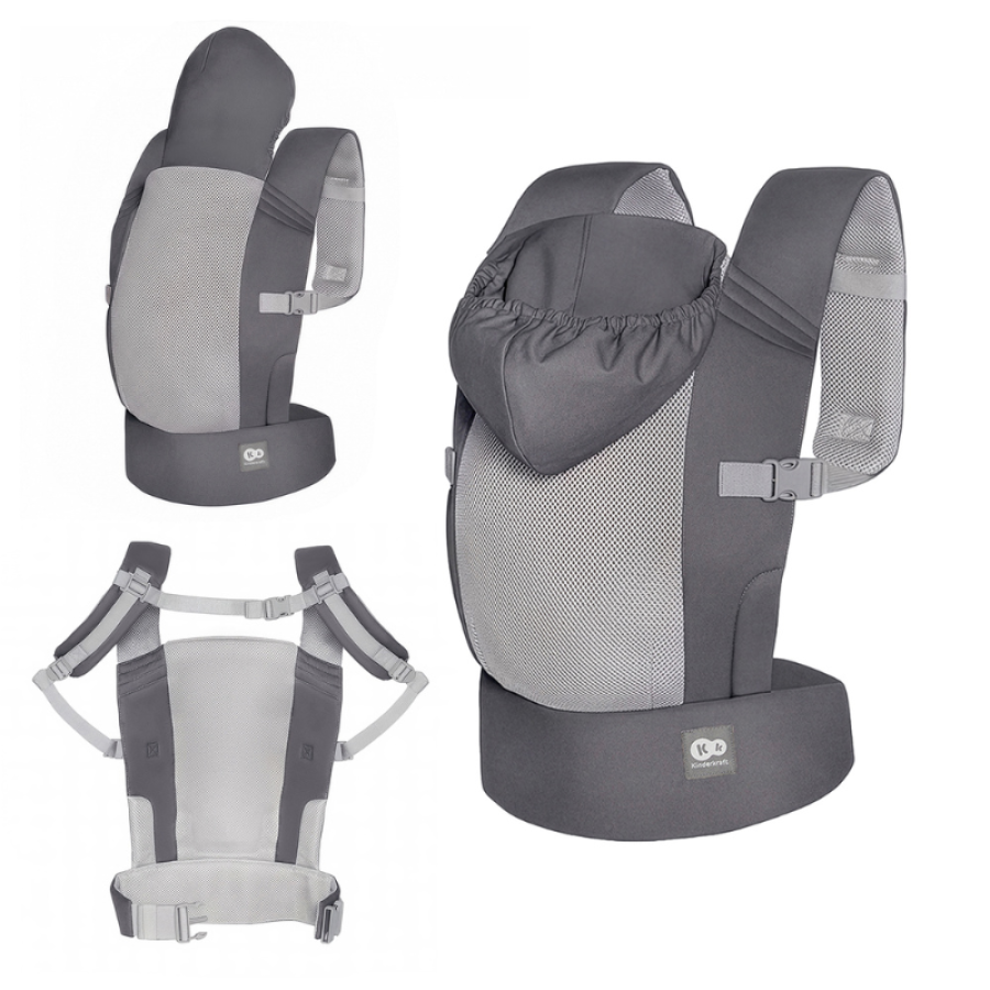 Ергономична раница Kinderkraft CarryBee Grey