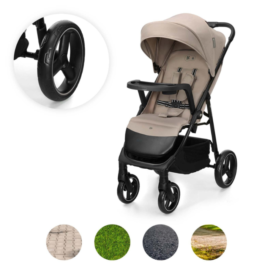 Бебешка количка с табла Kinderkraft Trig 3 Stone Beige