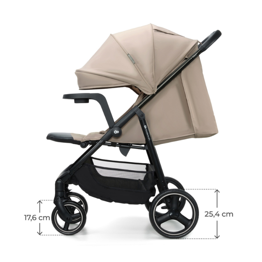 Бебешка количка с табла Kinderkraft Trig 3 Stone Beige