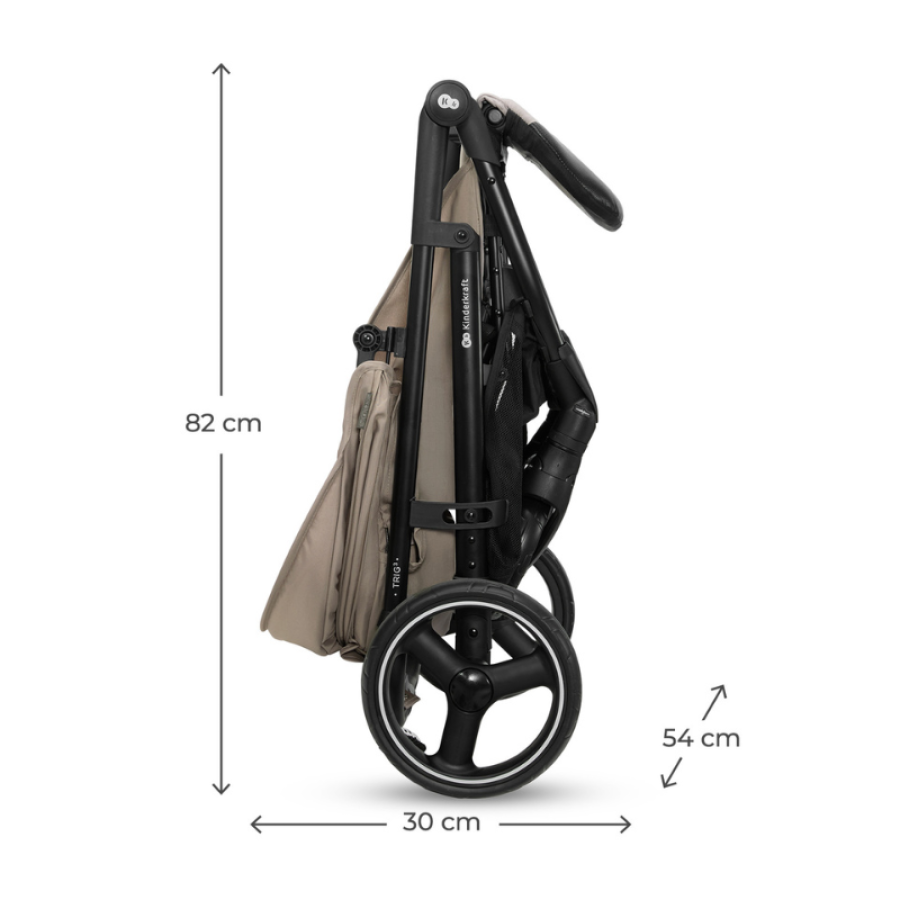 Бебешка количка с табла Kinderkraft Trig 3 Stone Beige
