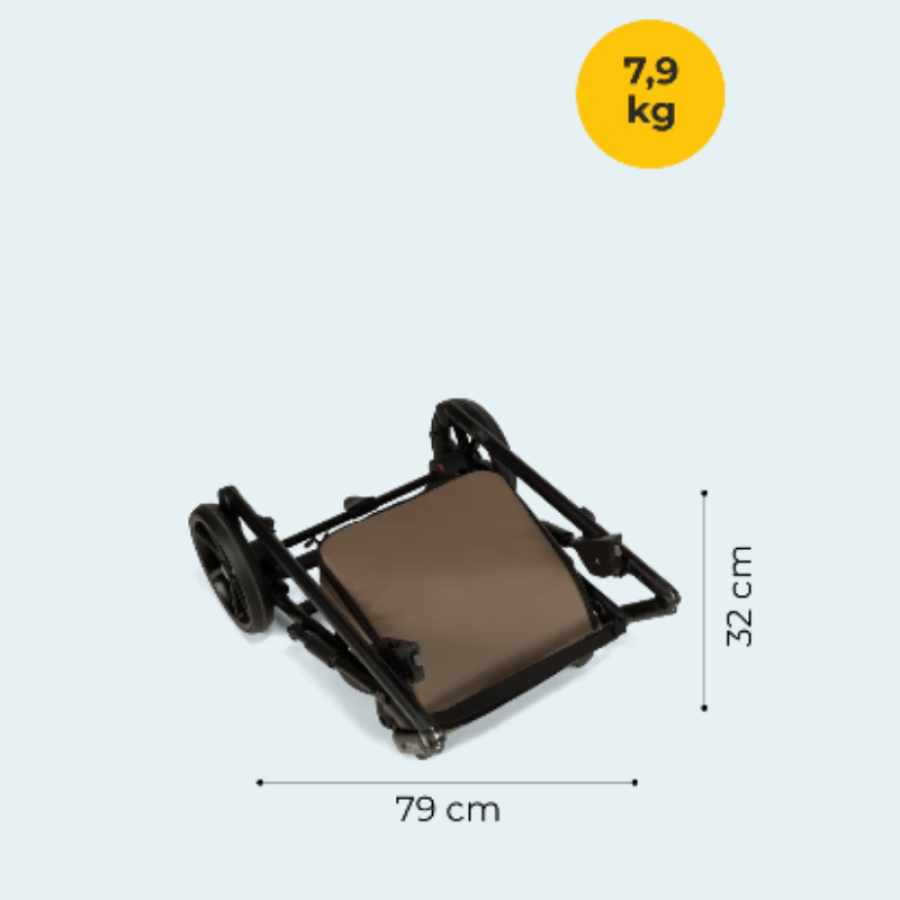 Tutis VIVA 6+ Leather бебешка количка 2в1 Vanila