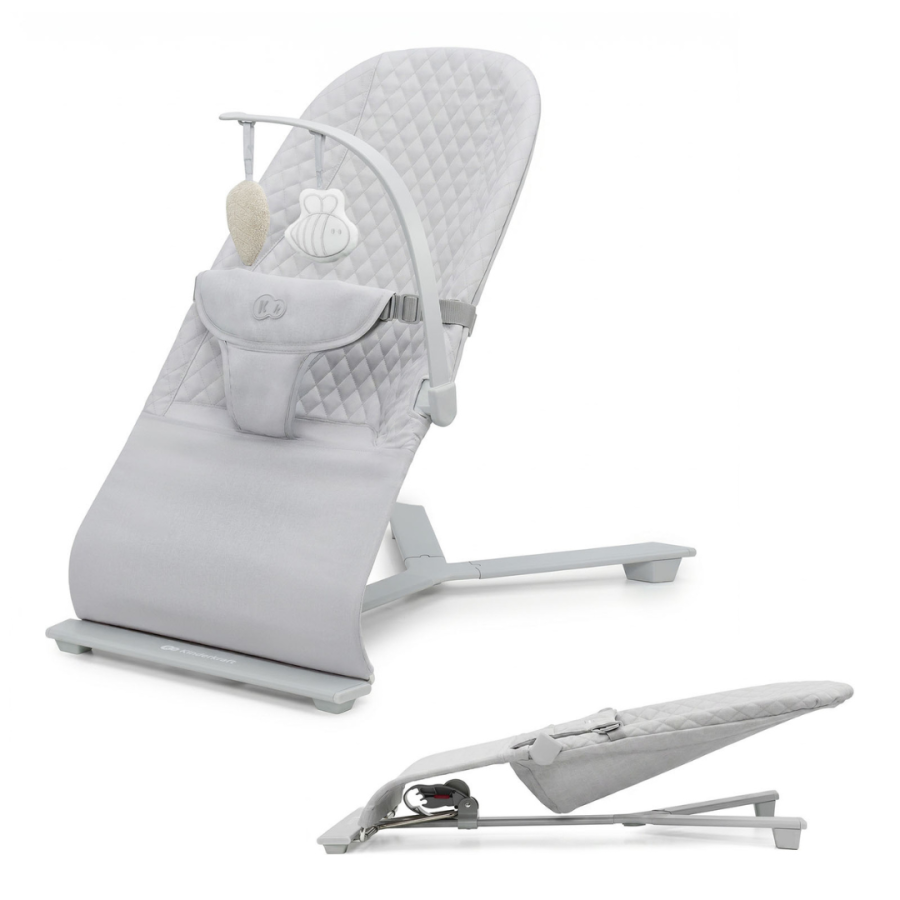 Бебешки шезлонг KinderKraft Mimi Light Grey