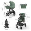 Бебешка количка 2 в 1 Kinderkraft Prime 3 Green
