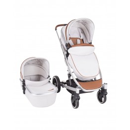 Комбинирана количка 2в1 Divaina Grey с кош за новородено