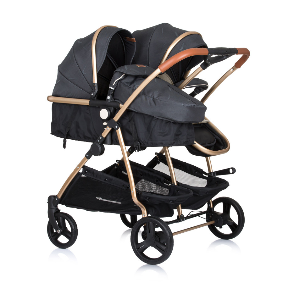 Количка за близнаци Дуо Смарт черна