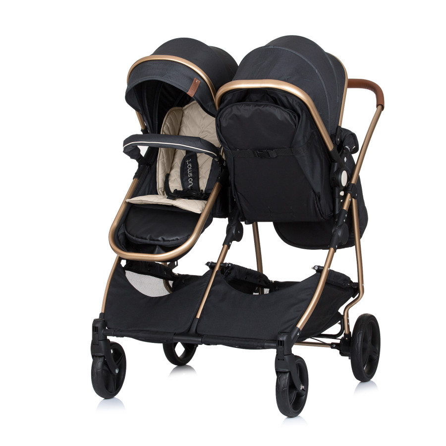 Количка за близнаци Дуо Смарт черна