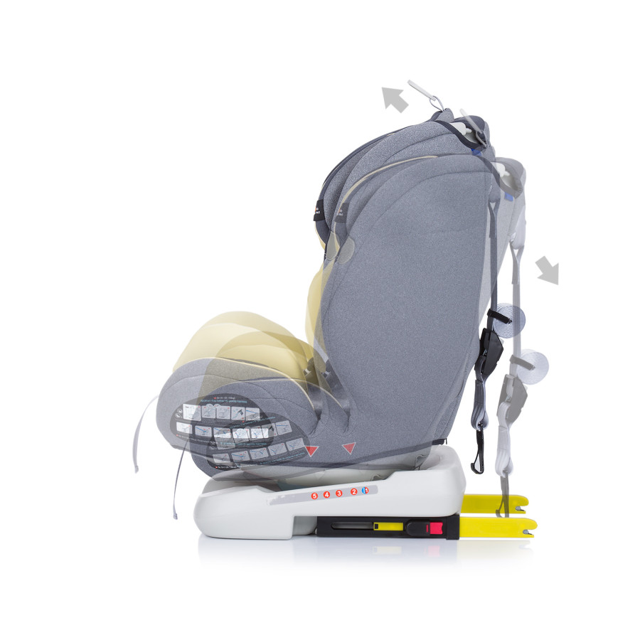 Стол за кола 360 Isofix 0-36 kg Journey банан