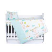 Спален комплект 5 части жирафче мента