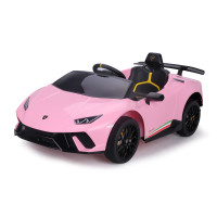 Акумулаторна кола Lamborghini Huracan розова EVA гуми