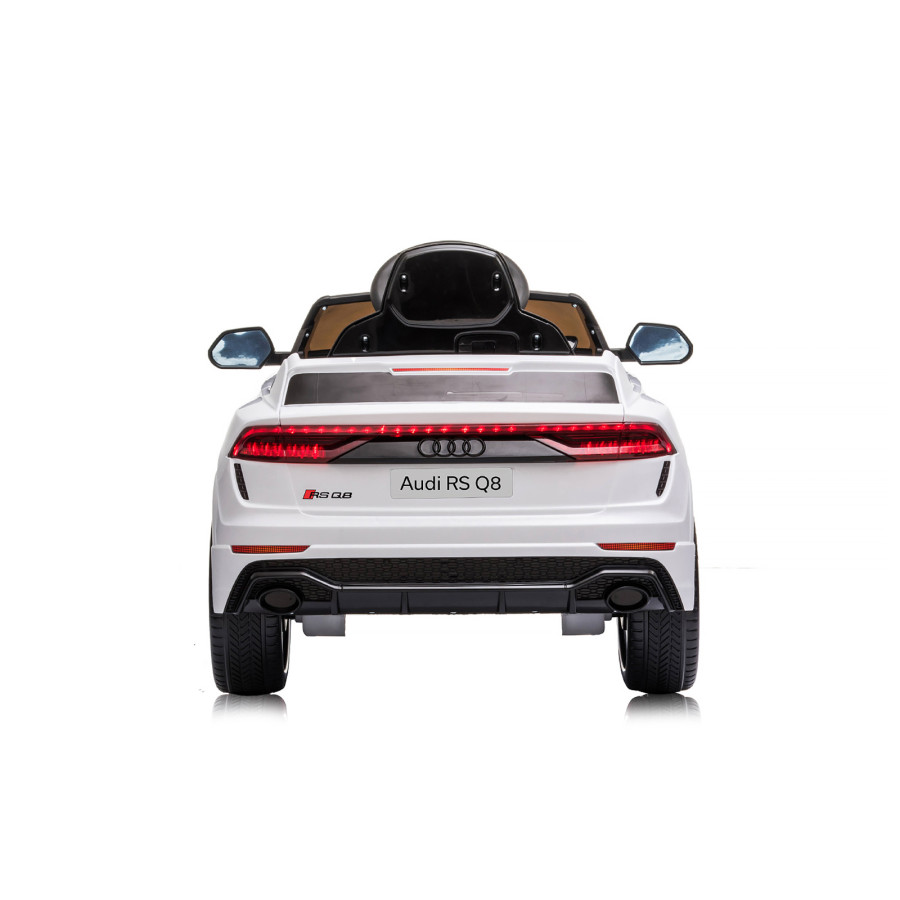 Акумулаторна кола Audi RS Q8 бяла EVA гуми